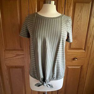 TALBOTS - Pima Cotton Tie-Front Tee - Excellent Condition